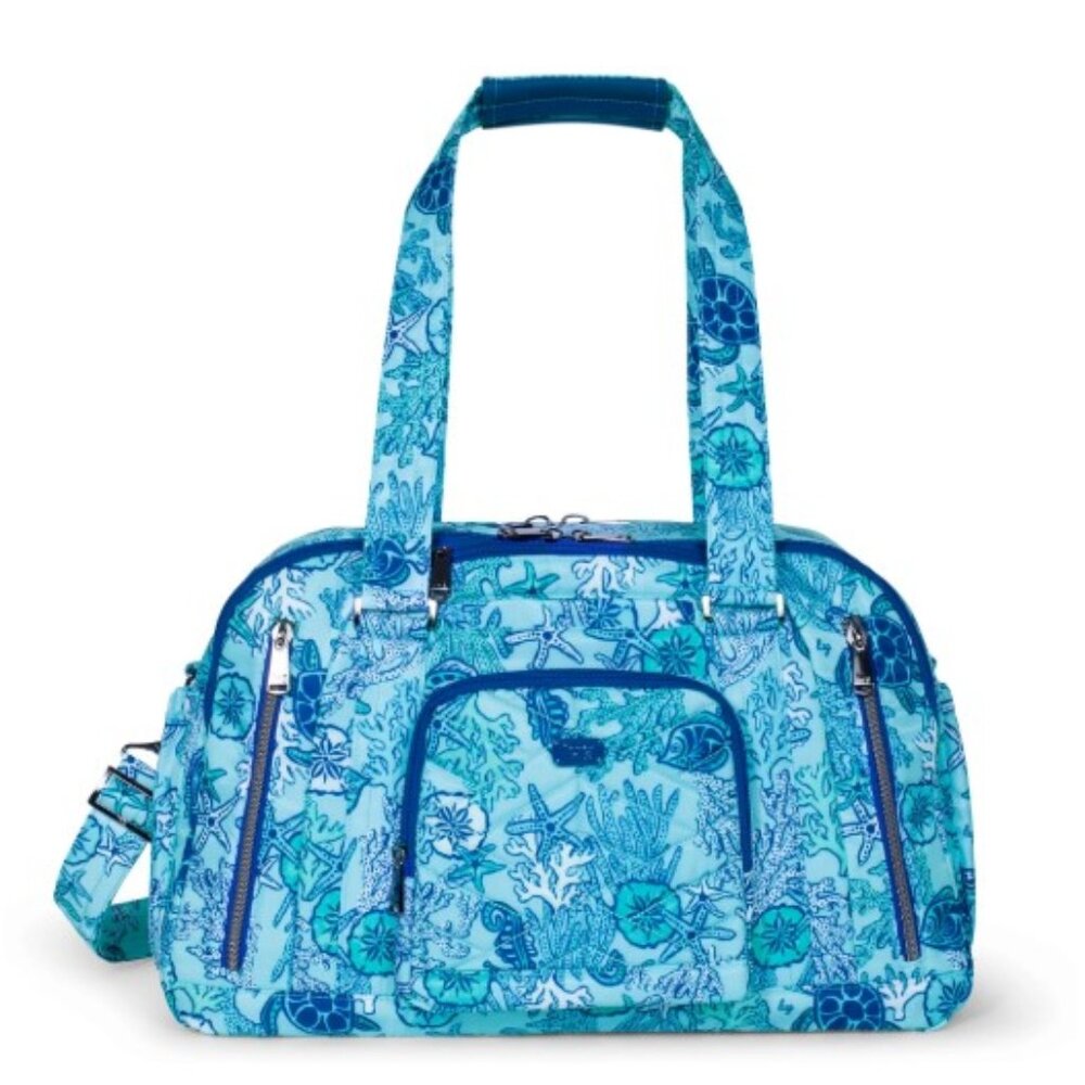 Lug Propeller 2 Overnight Travel Bag Sealife Blue Beach/Ocean Themed Print